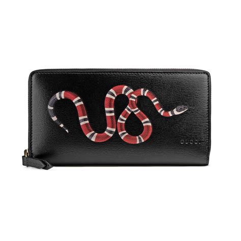 gucci snake zip wallet|Gucci wallet snake original.